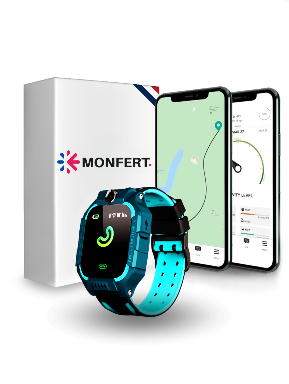 MFT® 4G| Montre Gps / Tél pour Enfant